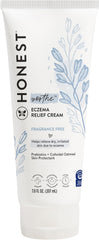 The Honest Company Eczema Soothing Therapy Cream and Skin Protectant, Naturally Derived, Gentle for Baby, Prebiotics Colloidal Oatmeal, 7 oz
