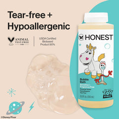 The Honest Company Foaming Bubble Bath, Gentle on Skin, Dermatologist Tested, Tear Free, Hypoallergenic, Disney and Pixar's Toy Story, Sensitive Fragrance Free