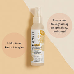 The Honest Company Conditioning Hair Detangler 3-Pack Leave-in Conditioner and Fortifying Spray, Tear Free Cruelty-Free, Hypoallergenic, Citrus Vanilla Refresh, 4 fl oz, pack of 3