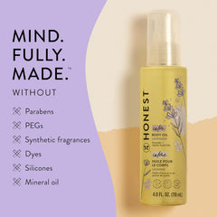 The Honest Company Lavender Infused Calming Body Oil Moisturize Nourish and Soothe Baby's Skin Plant-Based Hypoallergenic Vegan 4.0 fl oz