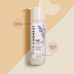 The Honest Company Baby Shampoo, Body Wash & Conditioner Duo, 2-in-1 Cleansing, Silicone-Free, Naturally Derived, Lavender Calm Scent, 20 fl oz