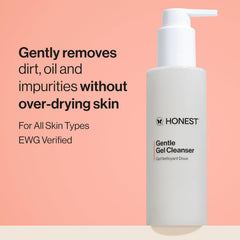 Honest Beauty Gentle Gel Daily Face Cleanser, Calms, Refreshes, Hydrates, Vegan Safe for Sensitive Skin, 5 fl oz, (Pack of 2)