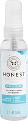 The Honest Company Plant-Based Hand Sanitizer Spray, Kills 99.9% of Germs, Hypoallergenic, Quick-drying, Moisturizing, Fragrance-Free, 2 fl oz