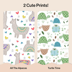 The Honest Company Comfort Dry Disposable Daytime Diapers for Sensitive Skin, Hypoallergenic, All the Alpacas + Turtle Time, Club Box Size 1 (8-14 lbs) 78 Count