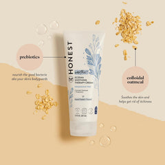 The Honest Company Eczema Soothing Therapy Cream and Skin Protectant, Naturally Derived, Gentle for Baby, Prebiotics Colloidal Oatmeal, 7 oz